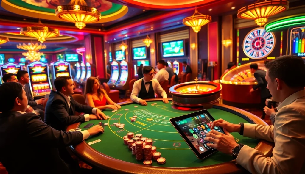 Experience the thrill of slot machines and blackjack tables at 789f Casino, where players bet for jackpot wins.